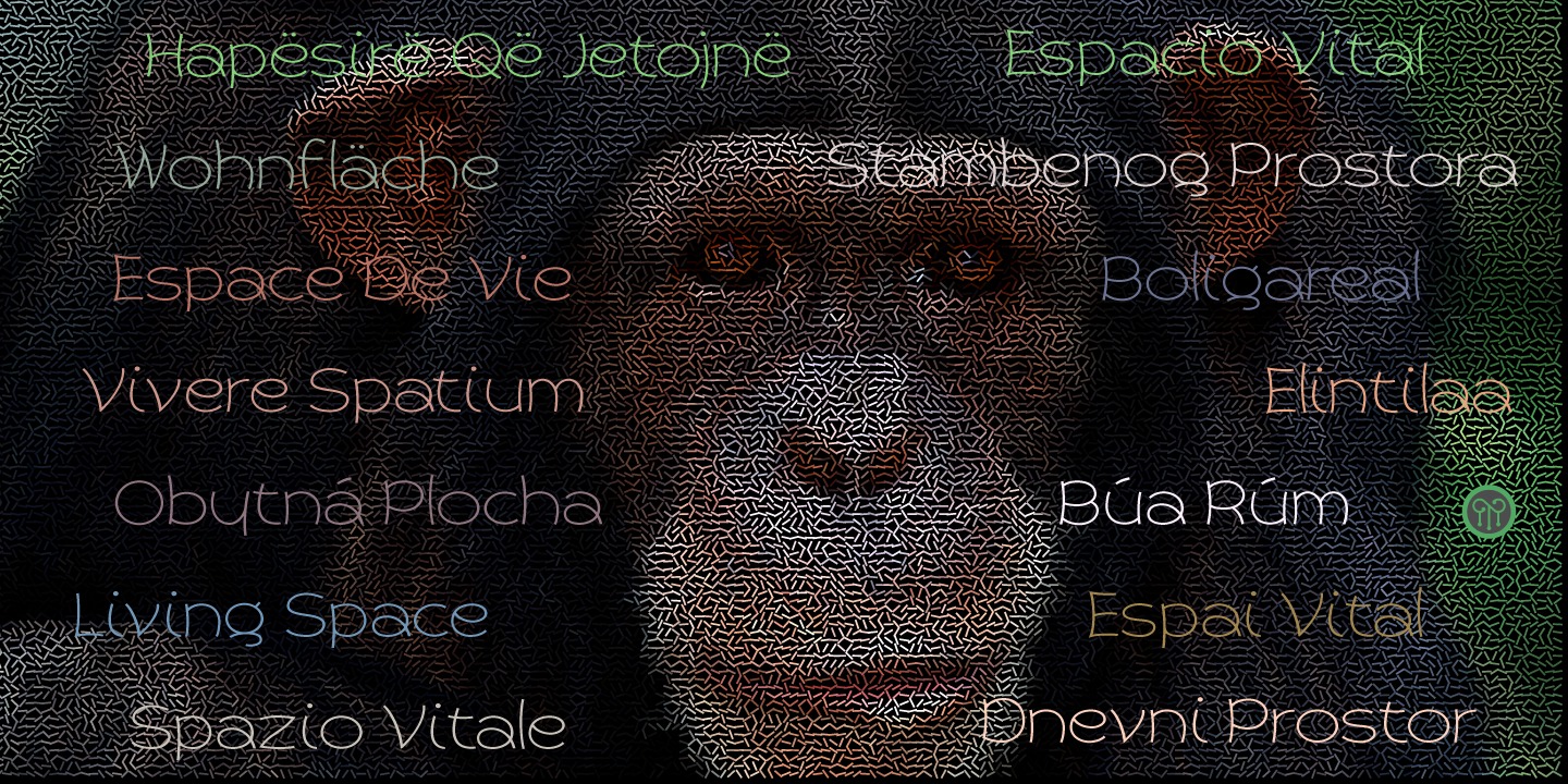 Ejemplo de fuente Primate Black Italic